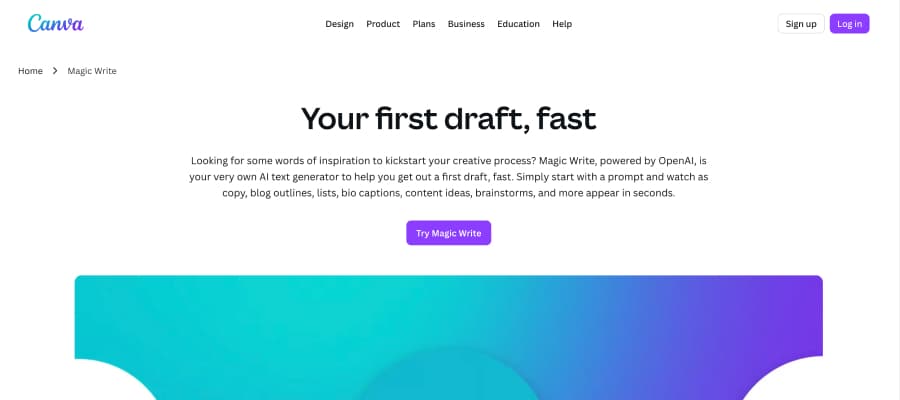 Canva Magic Write AI Tool