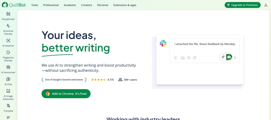 QuillBot Paraphrasing Tool