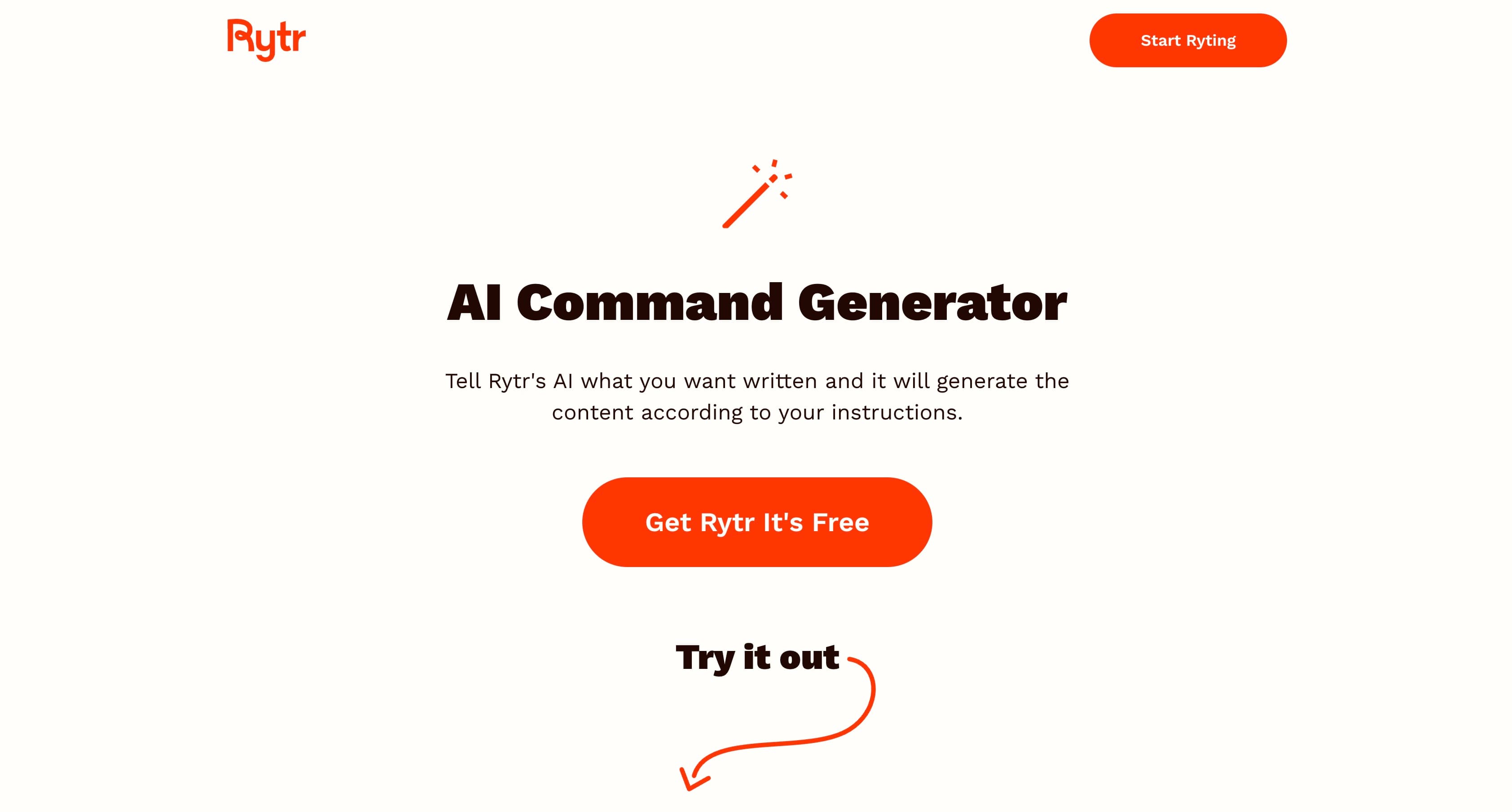 Rytr Magic Command Generator