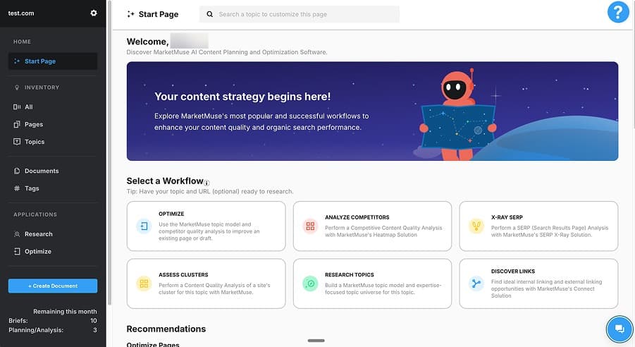 SearchAtlas Dashboard